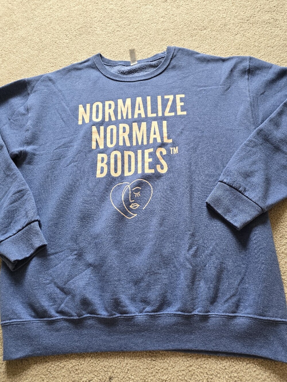 NORMALIZE NORMAL BODIES Womens Oversized Sweatshirt Large XL